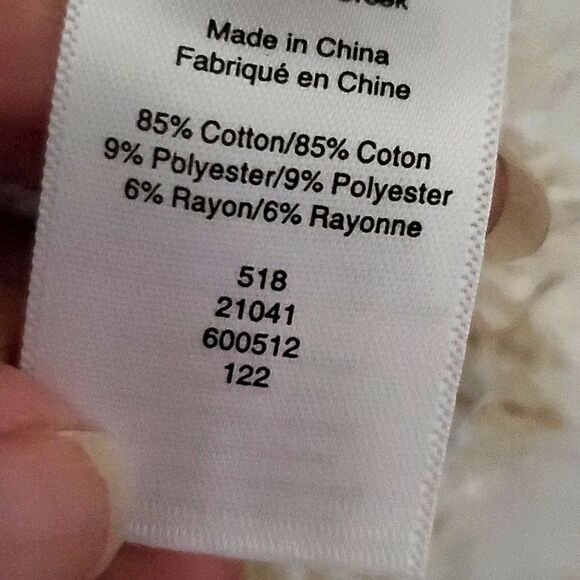 Coldwater Creek Earthy Boho Fringed Textured Dress Up Buttoned Cardigan Top S - Picture 10 of 10